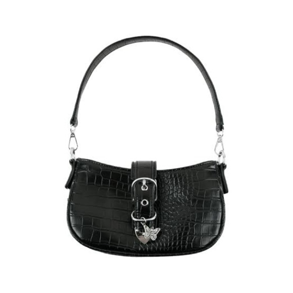 Leather Buckle Shoulder Bag - Picture 2 of 4